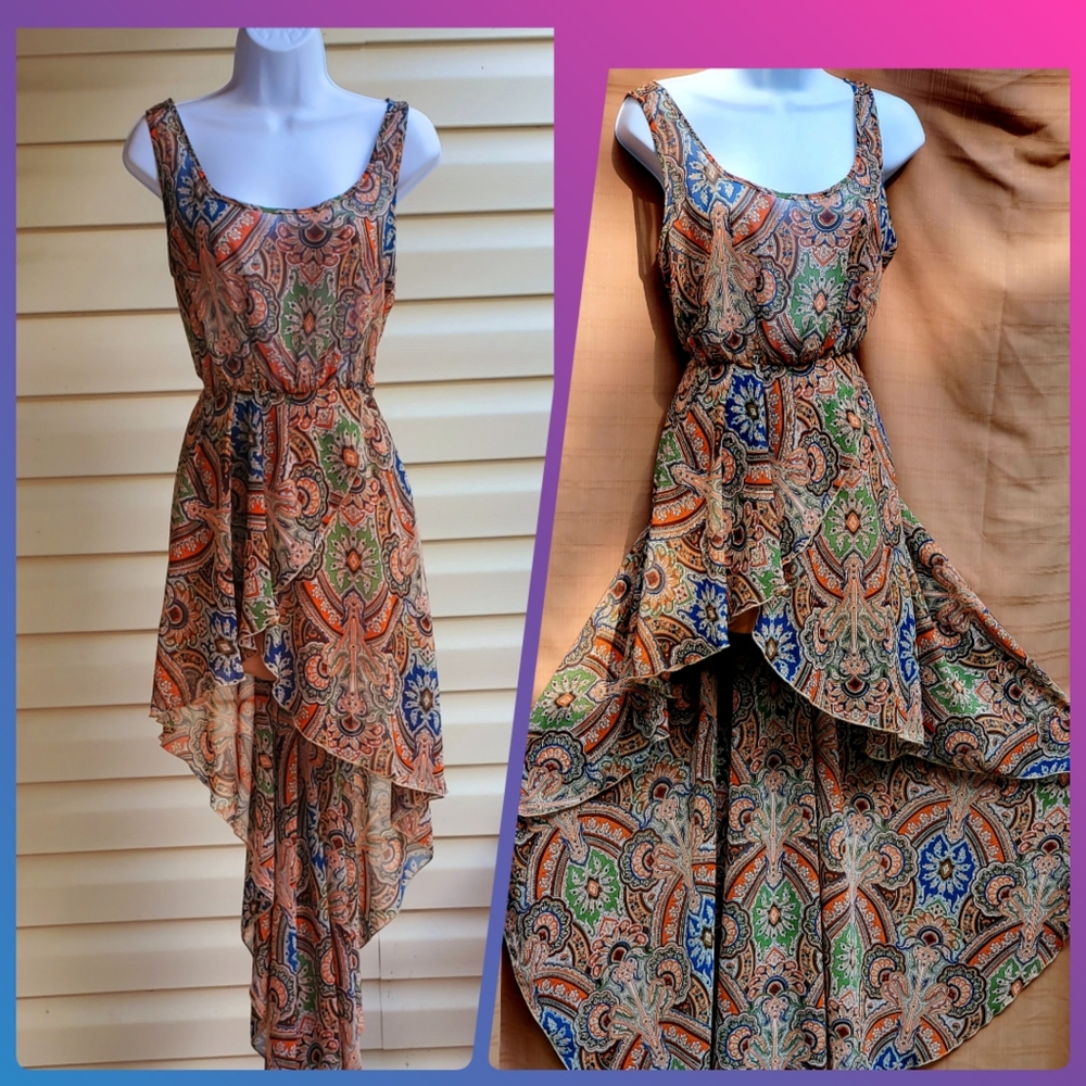 Sleeveless High-Low Dress - Picture 6 of 8